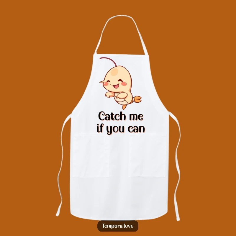Funny Fried Shrimp Apron: Kitchen Wiggle Wear, Humorous Chef Gift