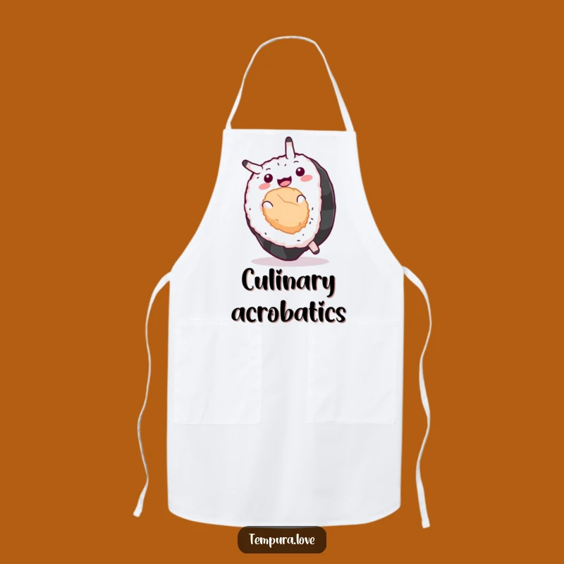 Funny Sushi Sommelier Apron: Hilarious Cartoon Kitchen Wear. Perfect Funny Gift for Home Chefs