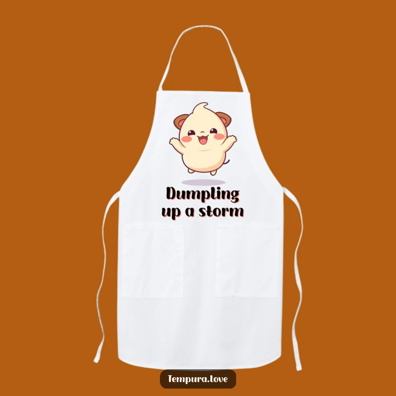 Funny Dumpling Apron: Kitchen Jumping Wear, Humorous Foodie Gift