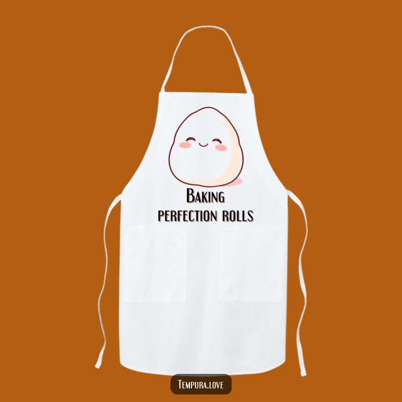 Funny Happy Mochi Apron: Rolling Glee for a Humorous & Sweet Kitchen