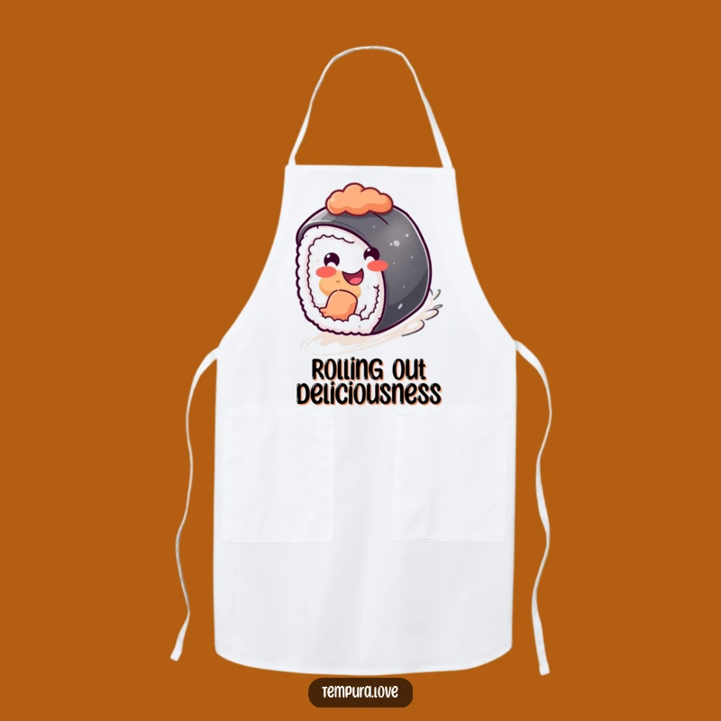Funny Sushi Apron: Kitchen Rolling Wear, Humorous Foodie Gift