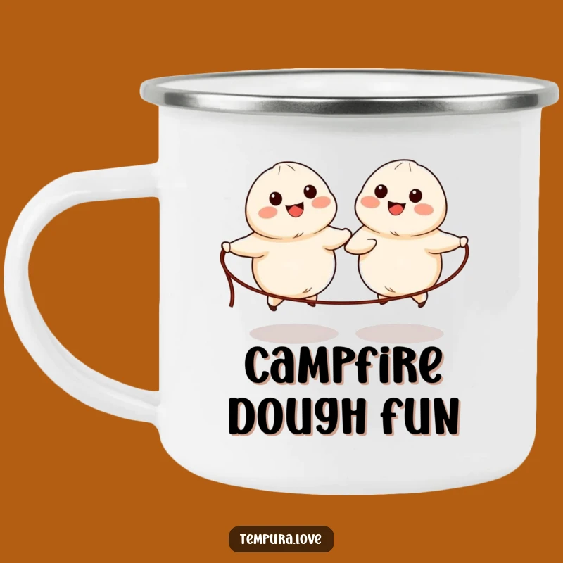 Funny Dumpling Skipping Camping Mug: Adventure with Playful Energy