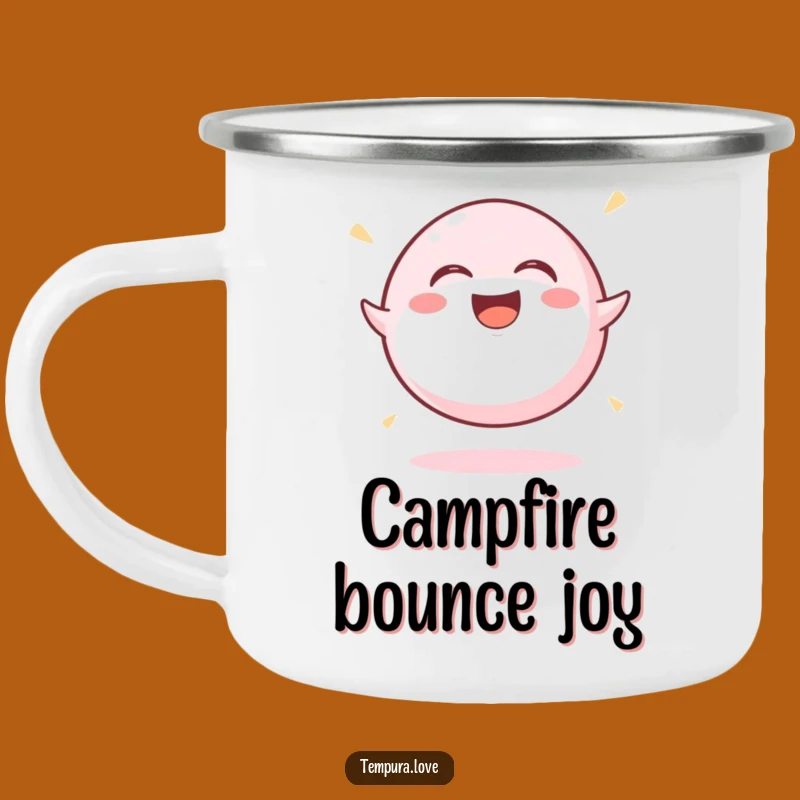 Funny Mochi Ball Bouncing Camping Mug: Joyful Cartoon Cup for Outdoor Fun. A Great Gift