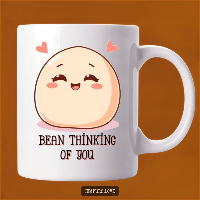Funny Winking Bean Bun Mug - Playful Pastry Gift for Sweet Tooth Lovers
