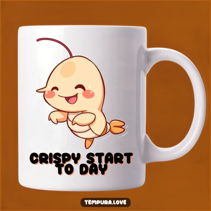 Funny Fried Shrimp Mug: Wiggling Character Humor, Perfect Breakfast Gift