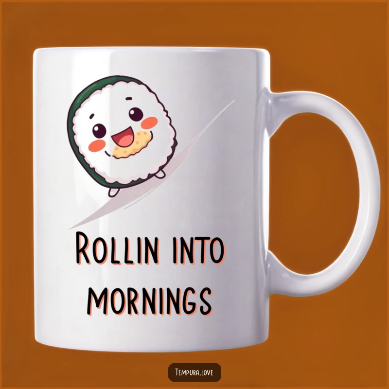 Funny Sushi Roll Mug: Hilarious Breakfast Gift for Food Lovers