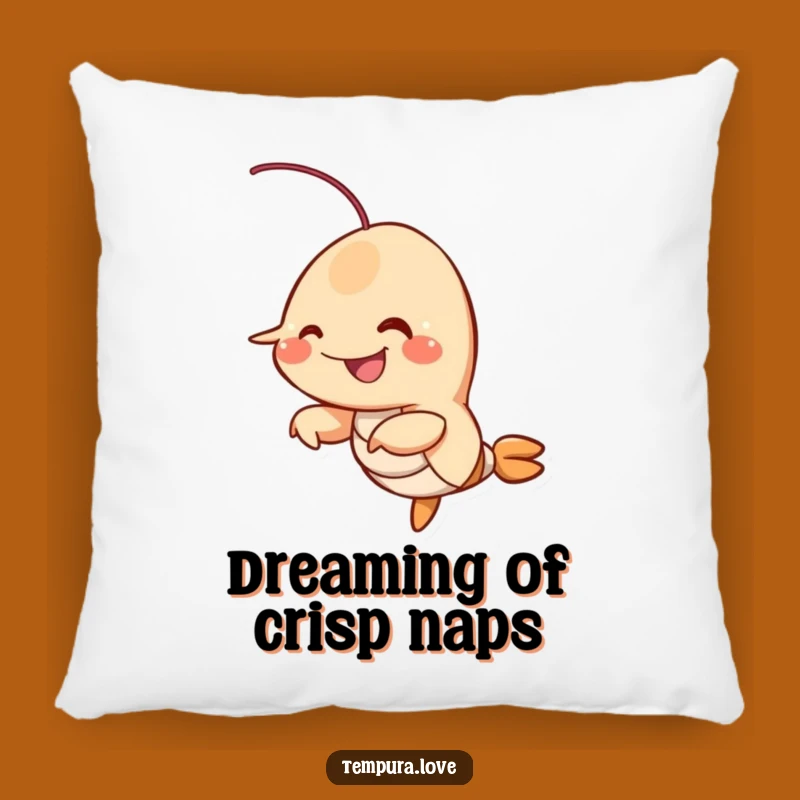 Funny Fried Shrimp Pillow: Cozy Wiggling Cushion, Hilarious Comfort Gift