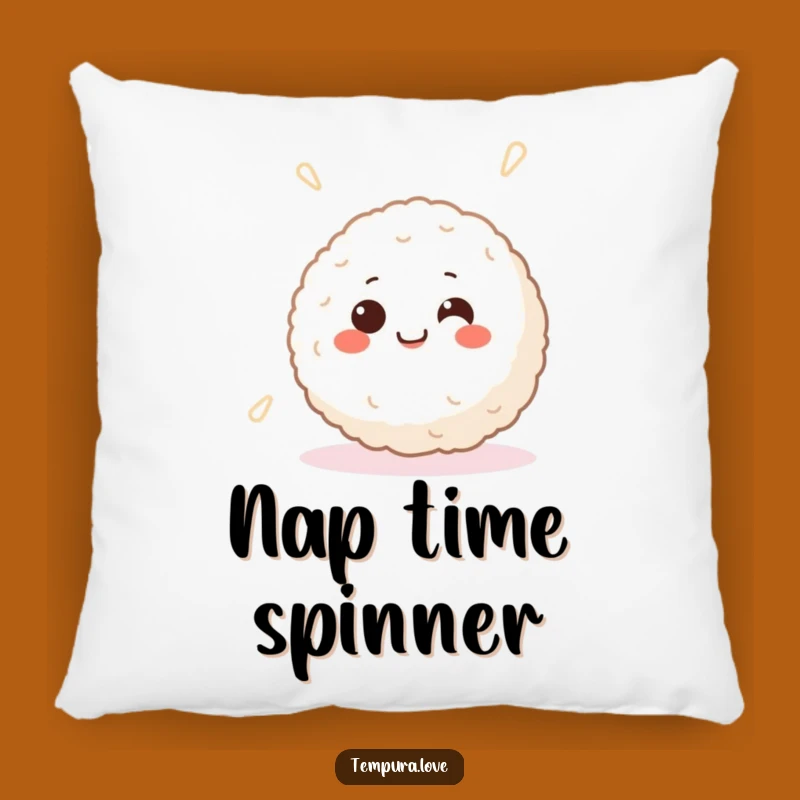 Funny Smiling Rice Ball Pillow - Cozy Comfort with Happy Vibes