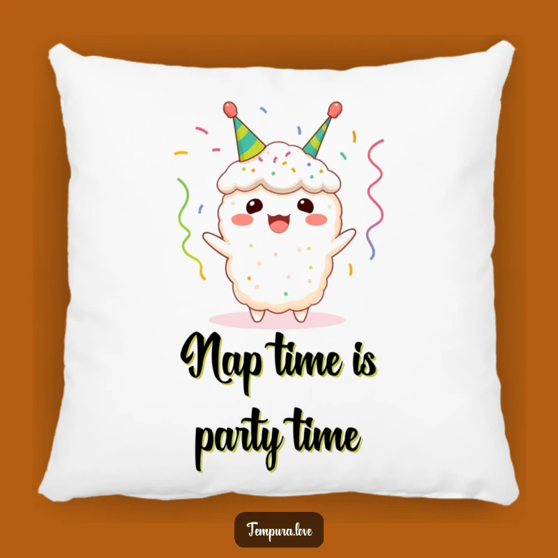 Cozy Funny Tempura Streamer Pillow: Cuddle Up with Fried Fun