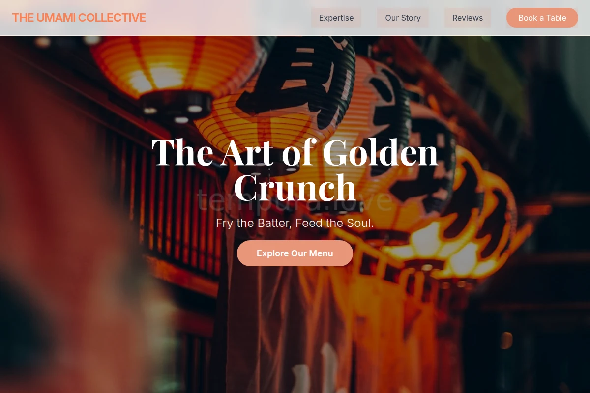Golden Japanese Food