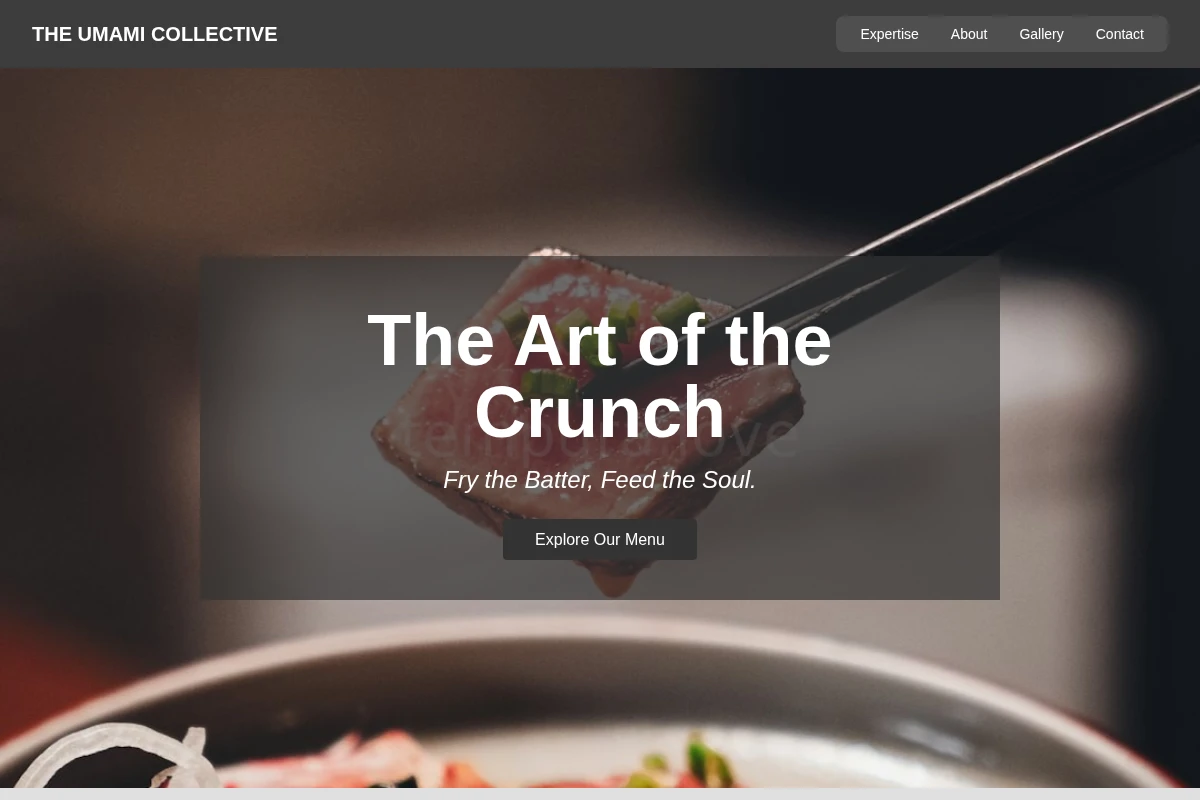 Serving Japanese Food