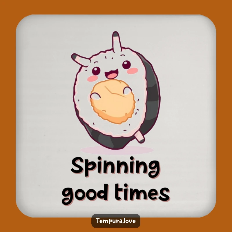 Funny Sushi Sommelier Coaster: Hilarious Cartoon Protection for Your Surfaces. Perfect Table Gift