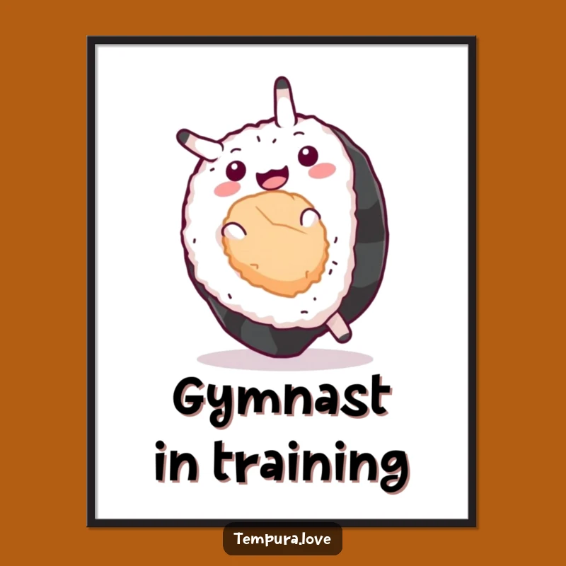 Funny Sushi Sommelier Poster: Hilarious Cartoon Wall Art. Perfect Quirky Gift for Sushi Lovers