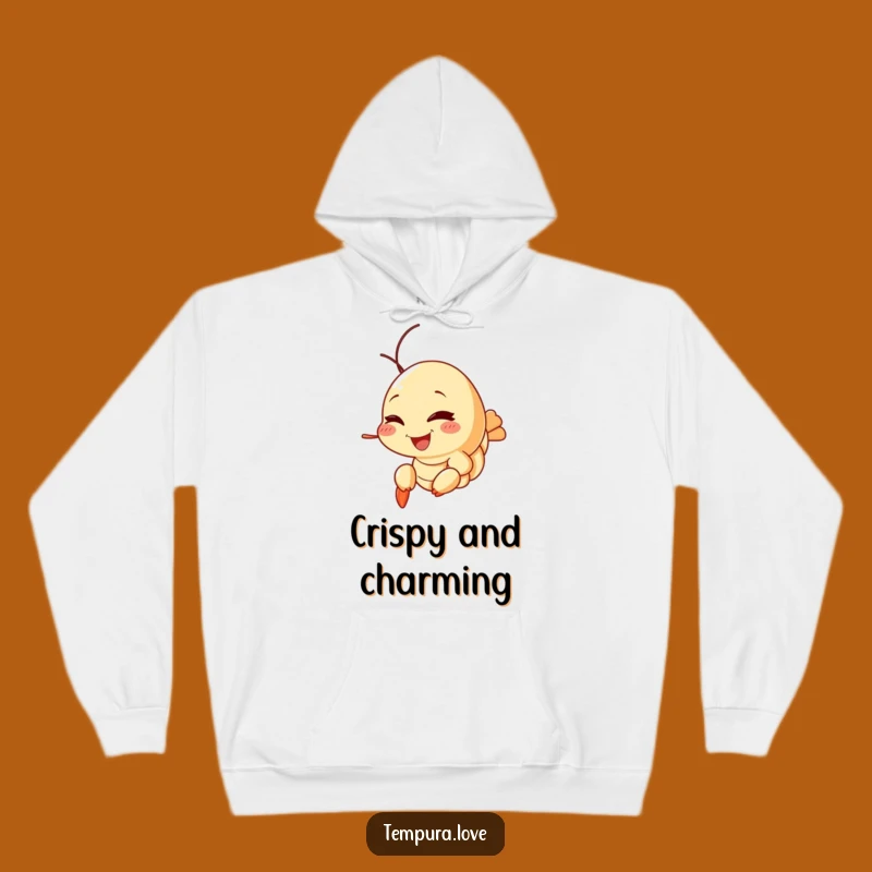 Funny Tempura Shrimp Wink Hoodie: Cozy Comfort and Playful Charm. A Hilarious Warm Gift