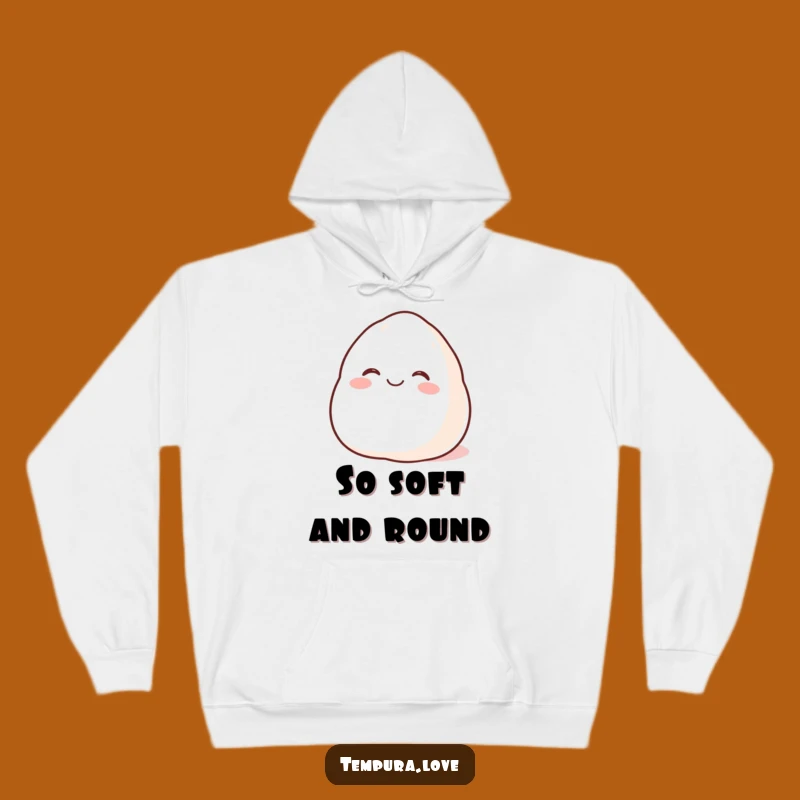 Funny Happy Mochi Hoodie: Cozy Rolling Mochi for Warm & Humorous Comfort