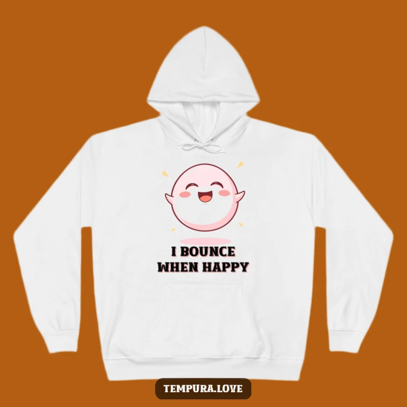 Funny Mochi Ball Bouncing Hoodie: Cozy Comfort and Joyful Vibes. A Hilarious Warm Gift