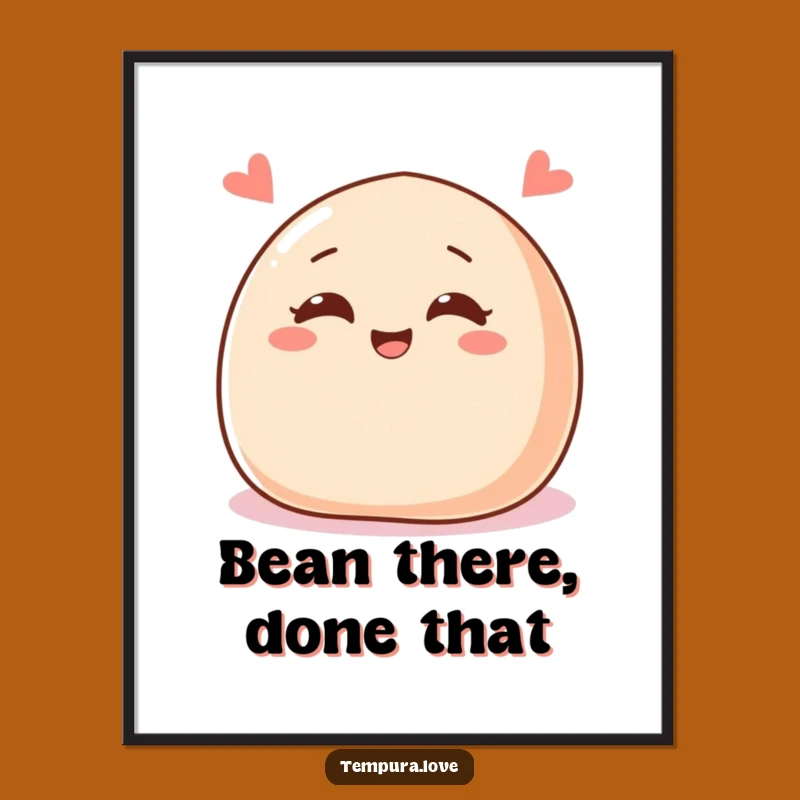 Free Printable Wall Art: Winking Red Bean Bun, Whimsical Downloadable Art