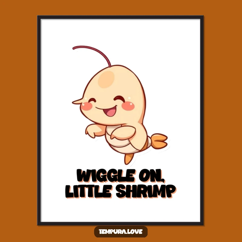 Free Printable Fried Shrimp Wall Art: Whimsical, Funny Downloadable Decor for Kitchens