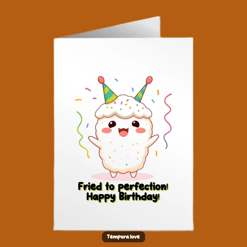 Free Printable Birthday Card: Funny Tempura Streamer Design, Downloadable & Print at Home Gift