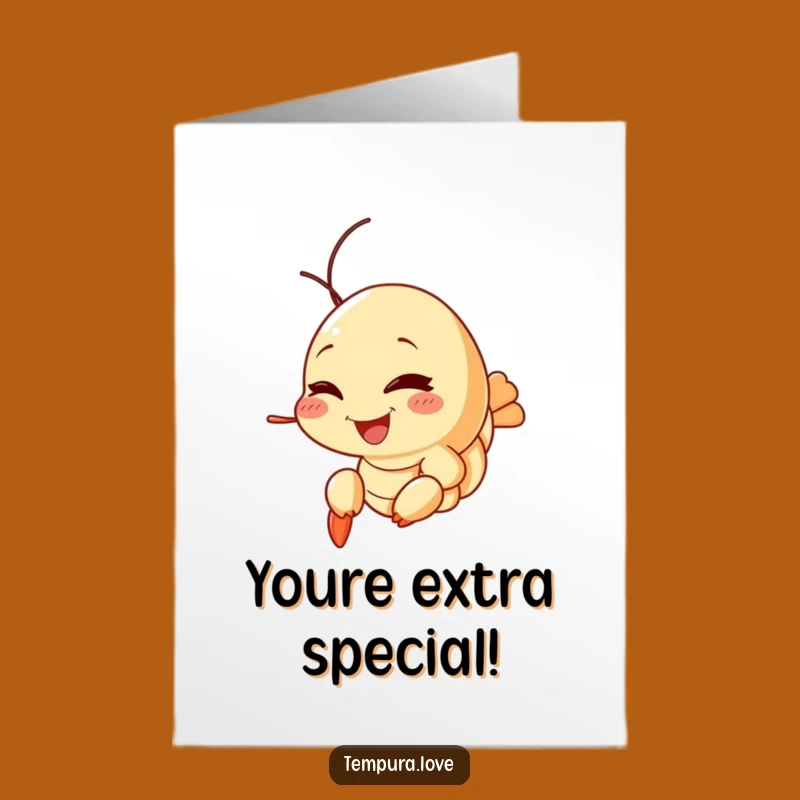 Free Printable Birthday Card: Winking Tempura Shrimp - Hilarious Downloadable Gift!