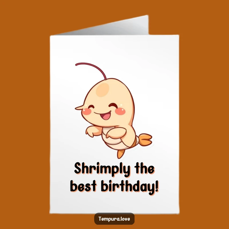 Free Printable Fried Shrimp Birthday Card: Hilarious Downloadable Gift for Foodie Fun