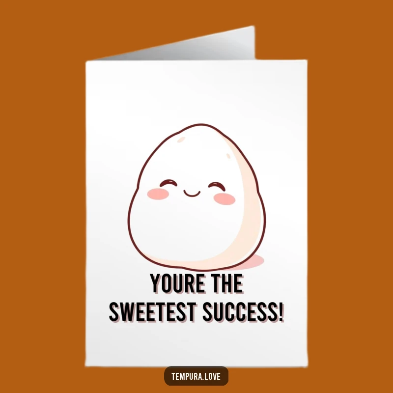 Free Printable Congrats Card: Happy Mochi Rolling - Downloadable Celebration