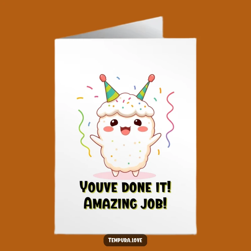 Free Printable Congrats Card: Joyful Tempura Streamer Design for Easy Downloadable Celebration
