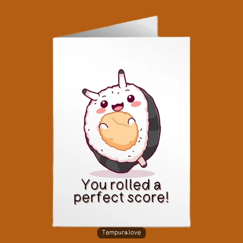 Free Printable Congrats Card: Sushi's Epic Somersault Celebration - Downloadable Joy!