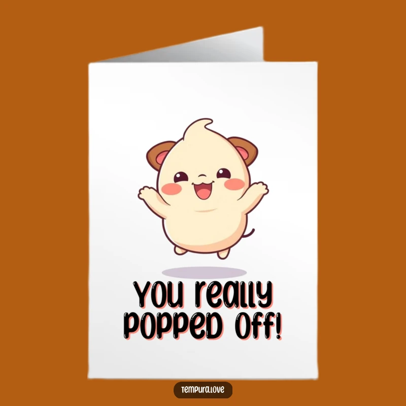 Free Printable Dumpling Congrats Card: Energetic Downloadable Gift for Big Achievements