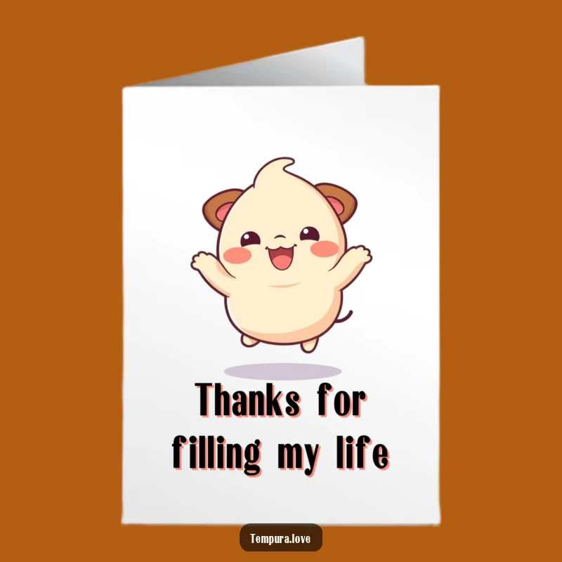 Free Printable Dumpling Thank You Card: Bouncy, Funny Downloadable Gift for Gratitude