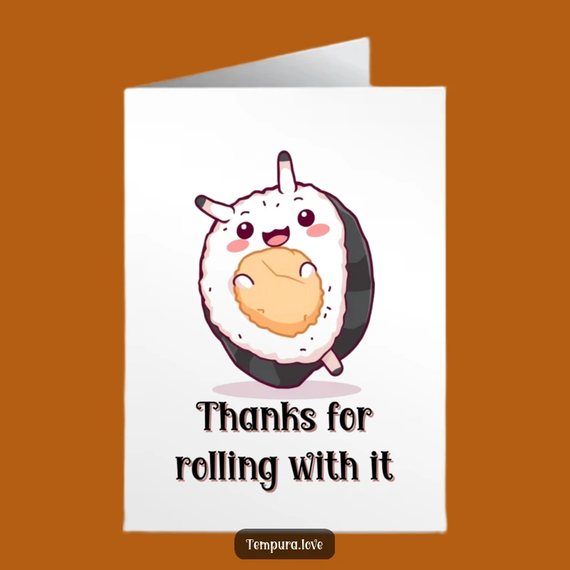 Free Printable Thank You Card: Sushi's Flipping Gratitude - Hilarious Downloadable Gift!