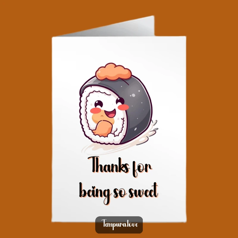 Free Printable Sushi Thank You Card: Fun Downloadable Gift to Show Appreciation