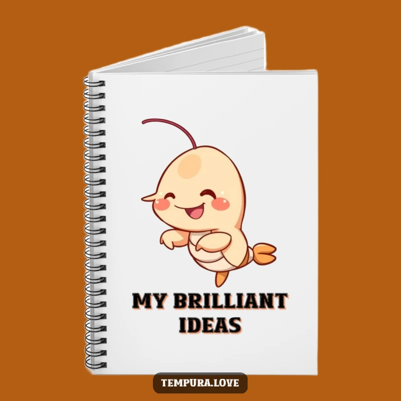Funny Fried Shrimp Notebook: Wiggling Journal, Hilarious Gift for Foodies