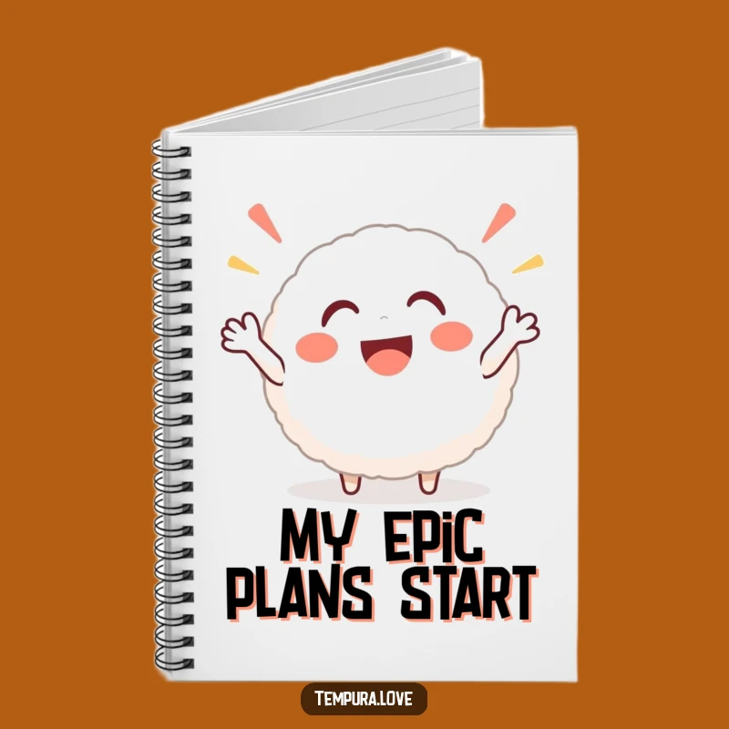 Funny Rice Ball Cheer Notebook: Jot Down Ideas with Energy!