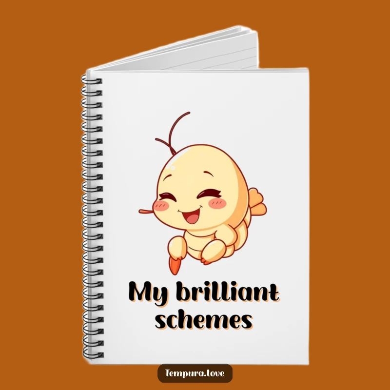 Funny Tempura Shrimp Wink Notebook: Playful Cartoon Journal for Foodies. A Hilarious Gift