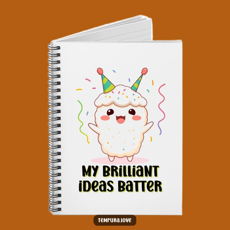Funny Tempura Streamer Notebook: Jot Down Ideas with Fried Fun!