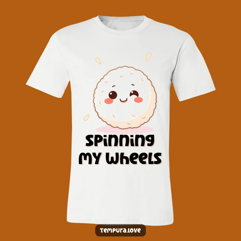 Funny Smiling Rice Ball T-Shirt - Joyful & Happy Foodie Apparel Gift