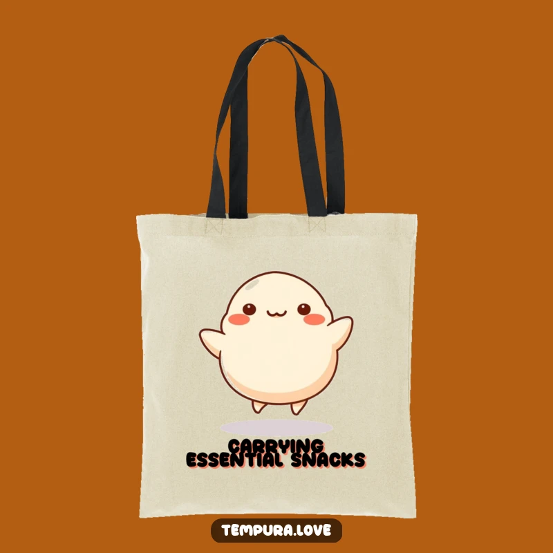 Funny Dumpling Kicking Tote Bag: Carry Your Cheer with this Hilarious Reusable Bag