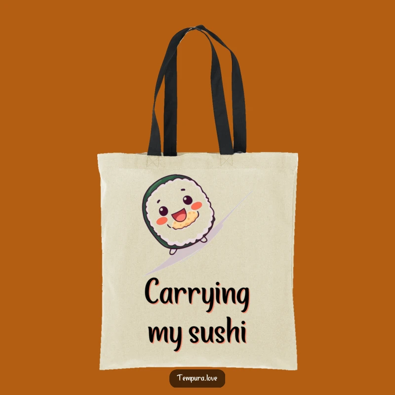 Funny Sushi Roll Tote Bag: Carry Your Essentials with Rolling Humor