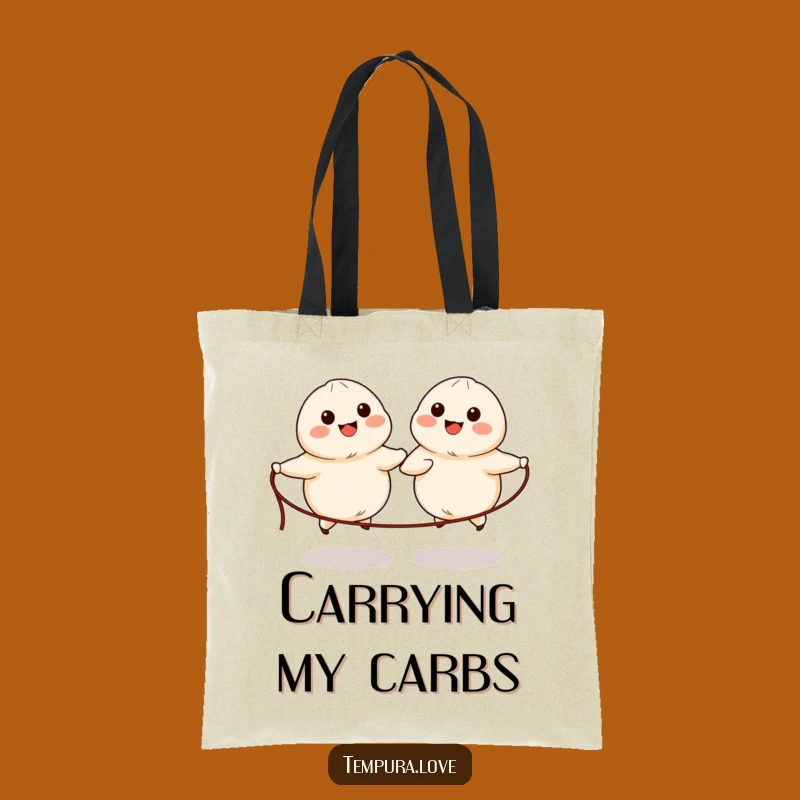 Funny Dumpling Skipping Tote Bag: Carry Your Essentials with Joy