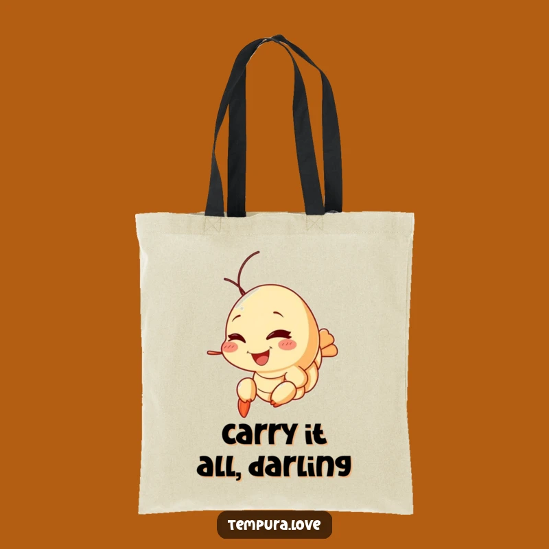 Funny Tempura Shrimp Wink Tote Bag: Carry Your Fun with this Hilarious Reusable Bag