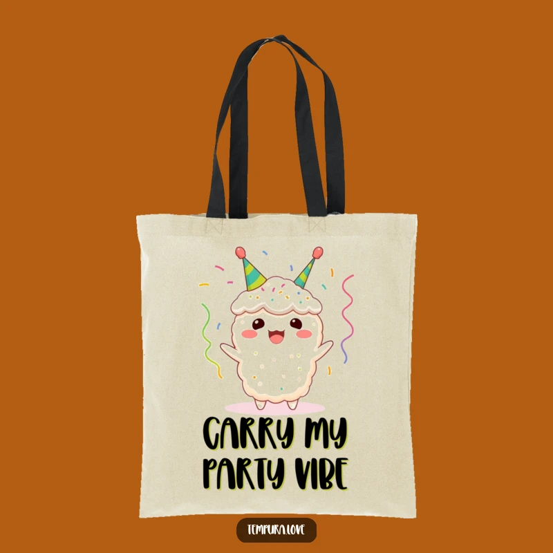 Funny Tempura Streamer Tote Bag: Carry Your Fun Fried Snacks