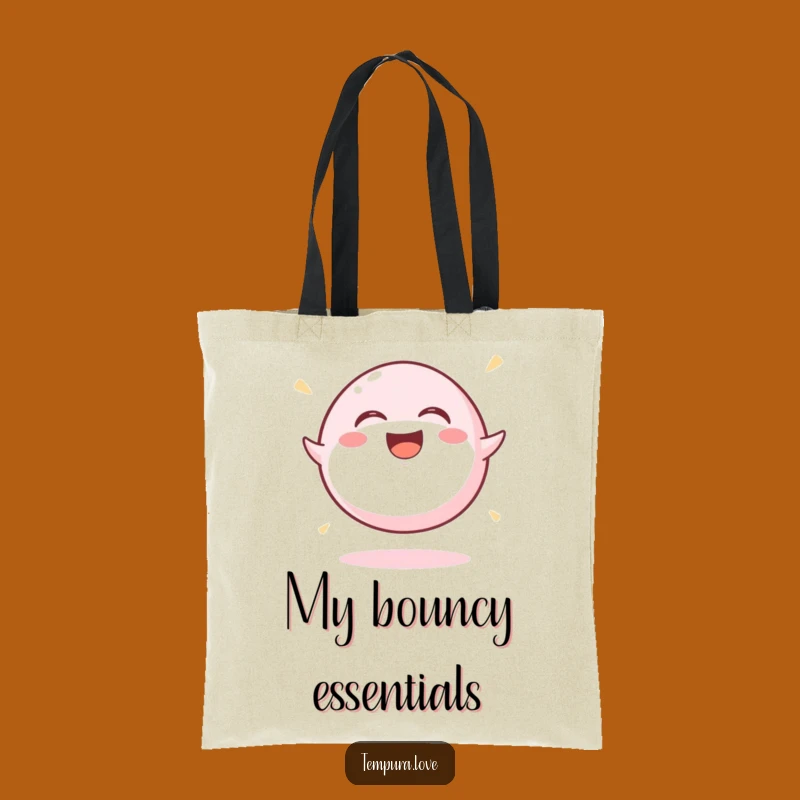 Funny Mochi Ball Bouncing Tote Bag: Carry Your Joy with this Hilarious Reusable Bag