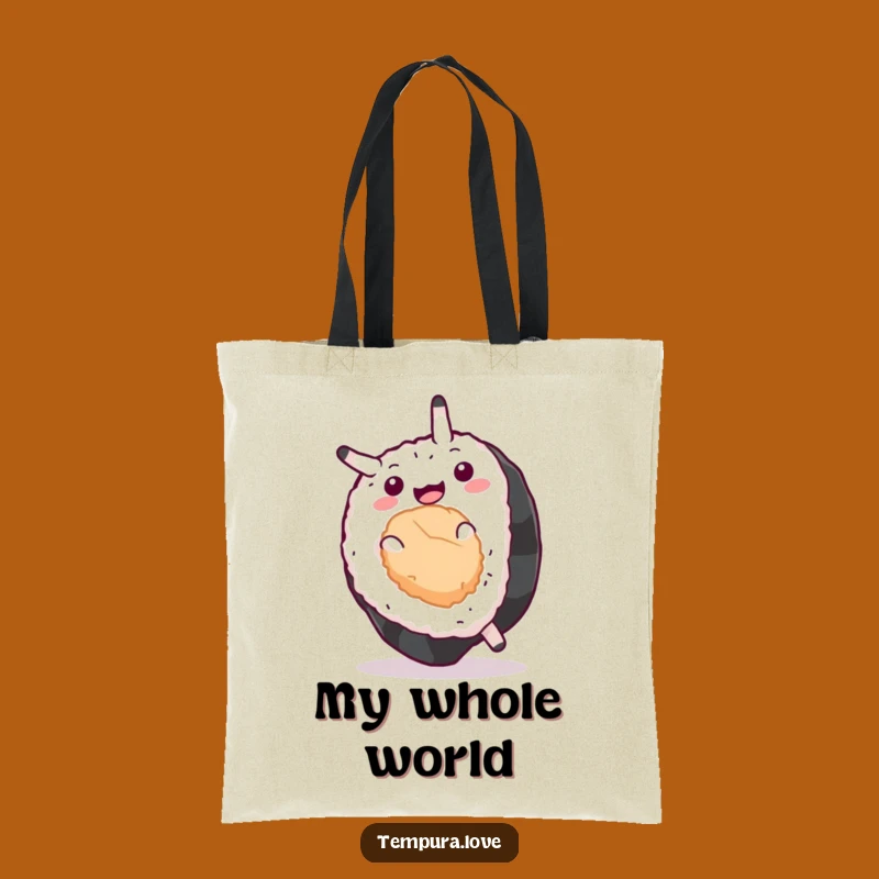 Funny Sushi Sommelier Tote Bag: Carry Your Laughs with this Hilarious Cartoon Grocery Bag